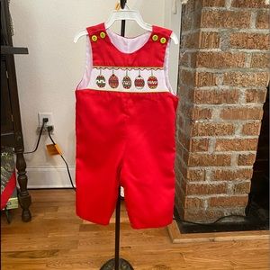 Lulu Bebe Smocked Infant Boys Longall size 6 months